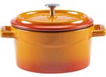 Lava Metal Pentola Ø 10 Cm, 0,35 L, Ghisa, Arancione Lava Metal LVYTC10K2OR