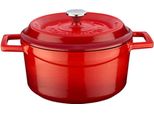 Lava Metal Pentola Ø 20 Cm, 2,6 L, Ghisa, Rosso Lava Metal LVYTC20K2R