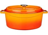 Lava Metal Pentola 7 L, Ghisa, Arancione Lava Metal LVOTC31K2OR