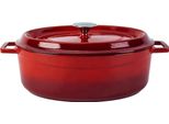 Lava Metal Pentola 7 L, Ghisa, Rosso Lava Metal LVOTC31K2R