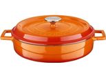 Lava Casseruola In Metallo Ø 28 Cm, 3,5 L, Ghisa, Arancione Lava Metal LVYST28K2OR