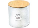 Kesper Contenitore, Ø 17,3 Cm, Metallo/Bambù, Bianco Kesper 38267