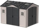 Duramax Apex Pro Casa Da Giardino 7,6 M² + Struttura Del Pavimento, Vinile, - Grigio/Antracite Duramax 40116
