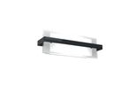 Toplight Plafoniera Da Parete 2 Luci Cross Con Attacco E27, Struttura Nera E Bianca, Design Moderno 44X12X15Cm
