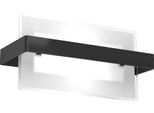 Toplight Plafoniera Da Parete 1 Luce Cross Con Attacco E27, Struttura Nera E Bianca, Design Moderno 29X12X15Cm