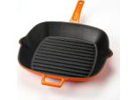 Lava Metal Padella Per Grigliare 26 X 26 Cm, Ghisa, Arancione Lava Metal LVPGT2626K0OR