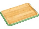 Kesper Vassoio Da Portata Con Bordo Verde, 30,5 X 20 X 2 Cm, Bambù Kesper 58371