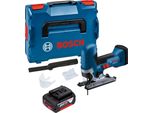 Seghetto Alternativo A Batteria Bosch Gst 18V-125 S Professional 18 V 125 Mm Brushless + 1X Batteria 5,0 Ah + L-Boxx - Senza Caricabatteria