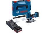 Seghetto Alternativo A Batteria Bosch Gst 18V-125 S Professional 18 V 125 Mm Brushless + 1X Batteria 5,0 Ah + Caricabatteria + L-Boxx