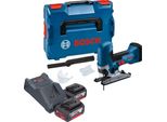 Seghetto Alternativo A Batteria Bosch Gst 18V-125 S Professional 18 V 125 Mm Brushless + 2X Batteria 4,0 Ah + Caricabatteria + L-Boxx