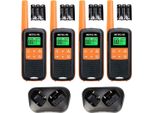Retevis RT649 Walkie Talkie, Radio Impermeabile IP65 Per Esterni, Lunga Portata, Pmr 446, Usb Ricaricabile, 16 Canali Vox, Torcia Led, Scansione