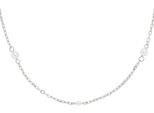 Kette Ohne AnhäNger Ciao By Leonardo "Halskette Navina Ciao", Weiß (Edelstahlfarben,, Weiß), Halsketten, Damen, Edelstahl Perlen, L: 47 B: 1Mm, Edelstahl, Perlen, Mit Perle (Imitiert), B:1Mm