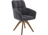 Drehstuhl Home Affaire, Beige (Beige, Schwarz, Beige), B:61Cm H:90Cm T:66Cm, StüHle, Drehstuhl