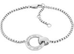 Armkette Tommy Hilfiger "Circles", Silber (Edelstahlfarben), ArmbäNder, Damen, 19Cm, Edelstahl, Armkette