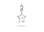 Charm Stern Thomas Sabo "Charm Stern Der Hoffnung - Connect", Silber (Silberfarben, Kristallweiß, Kristallweiß), Charms, Damen, Silber 925 (Recycelt), Mit Zirkonia (Synth.)