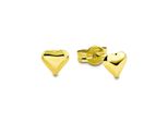 Paar Ohrstecker Amor "Herz", Gelb (Gelbgold, 585), Ohrringe, Damen, 5Mm, Gelbgold 585