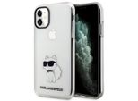 Karl Lagerfeld Klhcn61Hnchtct Custodia Rigida Trasparente Per Iphone 11/ Xr 6,1 Ikonik Choupette