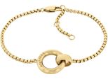Armkette Tommy Hilfiger "Circles", Gold (Gelbgoldfarben), ArmbäNder, Damen, 19Cm, Edelstahl, Armkette