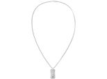 Kette Mit AnhäNger Tommy Hilfiger "Jameson", Weiß (Edelstahlfarben, Blau, Rot, Weiß), Halsketten, Herren, Edelstahl, L: 56 B: 2Mm, Mit Emaille, B:2Mm