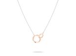 Kette Mit AnhäNger Liebeskind Berlin "Schmuck Edelstahl Halskette The Organic Twist", Rosa (Edelstahlfarben, RoséGoldfarben), Halsketten, Damen, Edelstahl, L: 45 B: 0,7Mm, B:0,7Mm