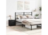 Vidaxl Comodini 2Pz. Look Rovere Nero 40X30X40Cm Materiale A Base Di Legno