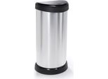 Curver Curver Decobin Cestino Per Rifiuti A Spinta - 40L - Metallizzato - Plastica Riciclata