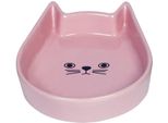 Ciotola In Ceramica Per Gatti Nobby "Kitty Face"" Rosa 13 X 16 X 3 Cm"