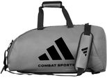 Sporttasche ADIDAS PERFORMANCE 2in1 Bag PU Gr. L, grau (grau, schwarz), Taschen, Damen, B/H/T: 72cm x 34cm x 34cm L, Kunstleder, Sporttasche, B:72cm H:34cm T:34cm