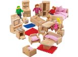 Bigjigs Toys Set Di Mobili Per La Casa E Personaggi Della Famiglia