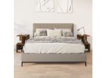 Vidaxl Comodini 2 Pz. Rovere Fumé 35X35X55 Cm Materiale A Base Di Legno