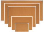 Aveli Lavagna In Sughero 150X90 Cm, Cornice In Alluminio