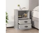 Vidaxl Comodini 2 Pz. Grigio Sonoma 43X36X60 Cm