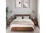 Vidaxl Comodini 2 Pz. Aspetto Legno Recuperato 34X36X50 Cm Materiale A Base Di Legno