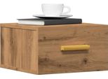 Vidaxl Comodino A Parete Rovere Artisan 35X35X20 Cm