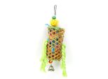 Bamboo Woven Bite Bird Toy, Pappagallo Masticare Giocattolo Spazzolato, Uccello Corda Di Cotone Appeso Giocattolo, Uccello Masticare Giocattolo Morso, Pappagallo Giocattoli, Uccello Masticare Giocattolo Di Formazione