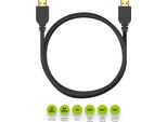 Alzapower Core Premium Hdmi 2.1 Ad Alta Velocità 8K 1,5 M Schwarz