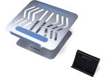 Supporto Per Laptop E Tablet Wozinsky Wrs-Cpy84Ss Alluminio + Gratis! Supporto Per Smartphone - Argento