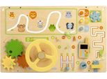 Bigjigs Giocattolo Jungle Busy Board Gioco Educativo Multicolore