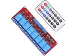 Relay Receiver Board Universal Infrarossi 10A Secure Remote Control Switch 8 Way Motor Light Door Diy Wireless Controller 5V