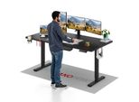 Sanodesk QS1 Scrivania Regolabile In Altezza 180X80 Cm Elettrica 4 Funzioni Di Memoria Protezione Anticollisione Capacità Di Carico 70 Kg Ganci Gestione Dei Cavi (Nero)