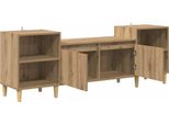 Mobile Tv Vidaxl Rovere Artigianale 160 X 35 X 55 Cm Materiale A Base Di Legno