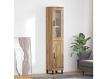 Vidaxl Tavola Alta In Rovere Artisan 69,5 X 34 X 180 Cm Materiale A Base Di Legno