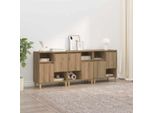 Vidaxl Credenze 3 Pezzi Rovere Artigianale 60 X 35 X 70 Cm Materiale A Base Di Legno