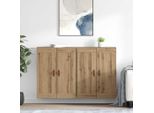Vidaxl Armadi A Muro 2 Pezzi Rovere Artisan 69,5 X 34 X 90 Cm