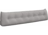 Vidaxl Cuscino Di Schienale Grigio Nuvola 200 X 24 X 50 Cm Tessuto