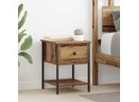 Vidaxl Comodino In Legno Recuperato 34 X 35,5 X 45 Cm Materiale A Base Di Legno