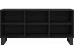 Mobile Tv Vidaxl Look Rovere Nero 103,5 X 30 X 50 Cm