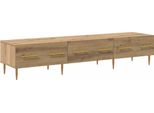 Mobile Tv Vidaxl Rovere Artigianale 150 X 36 X 30 Cm Materiale A Base Di Legno