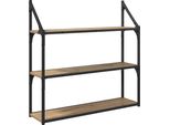 Syfax™ Scaffale Da Parete Rovere Artigianale 80 X 21 X 78,5 Cm