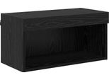 Mobile Tv Vidaxl Look Rovere Nero 60 X 30 X 30 Cm Materiale A Base Di Legno